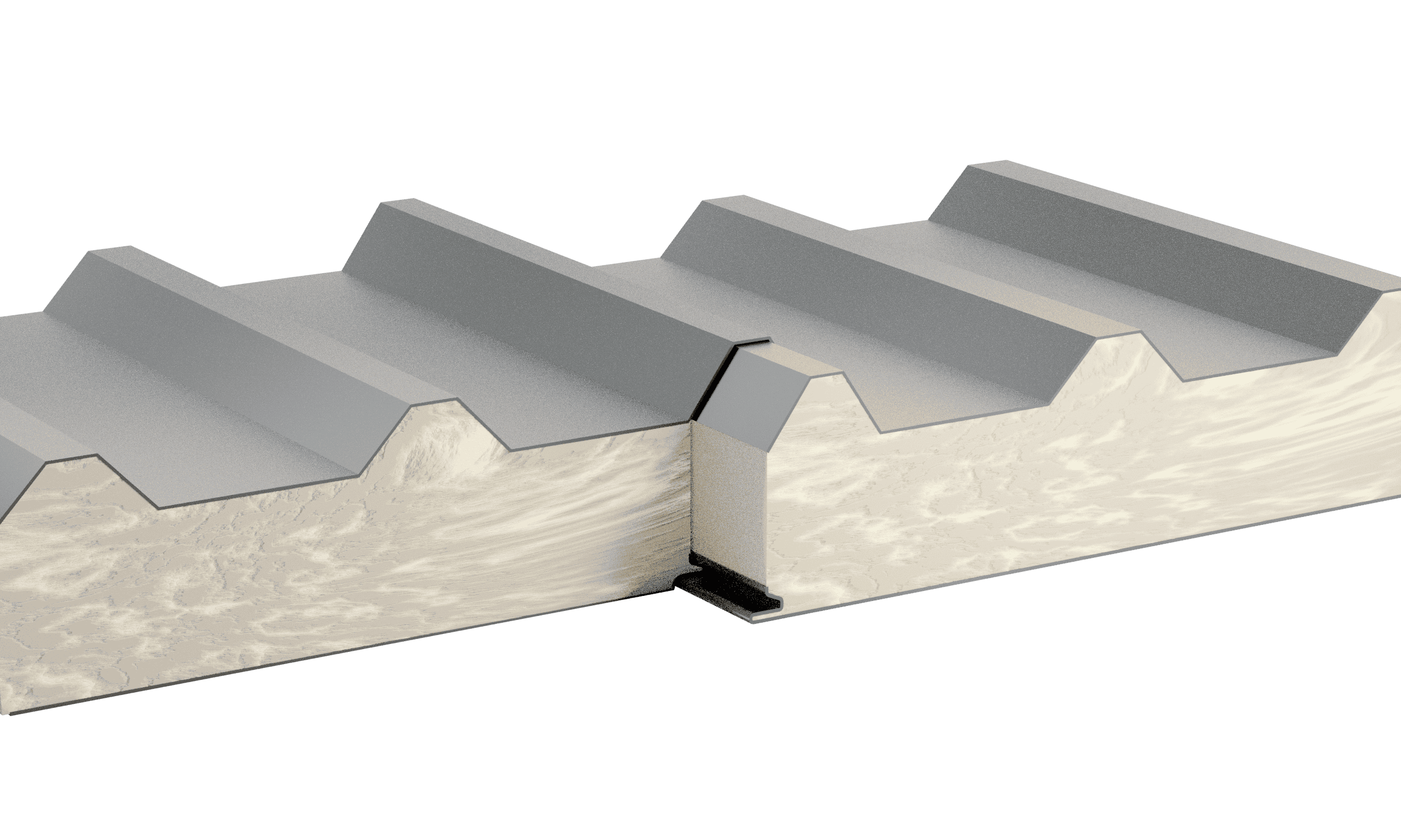 Трехслойная сэндвич-панель 120 мм кровельная ВАТА 2 класс