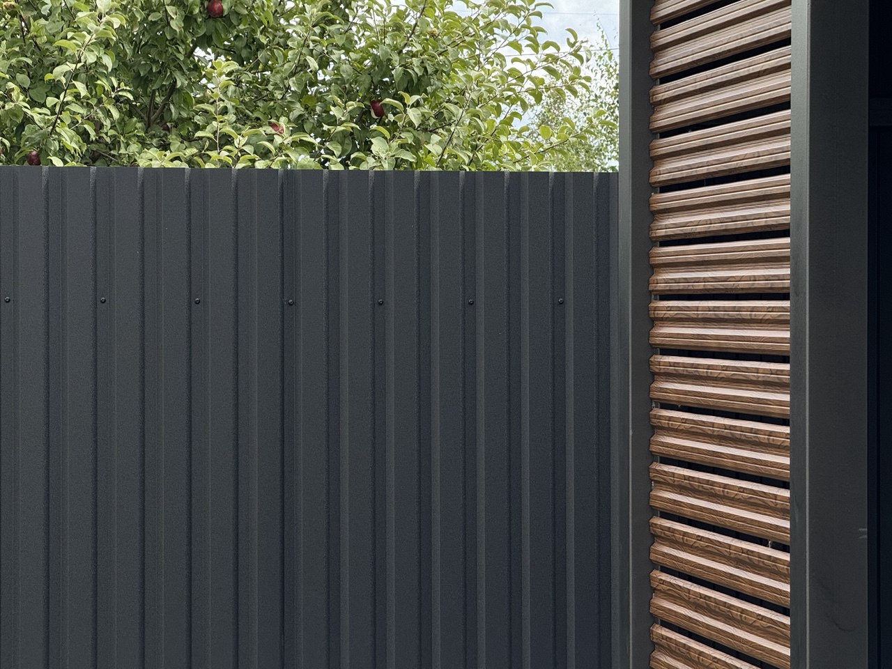 Фото Забор + навес