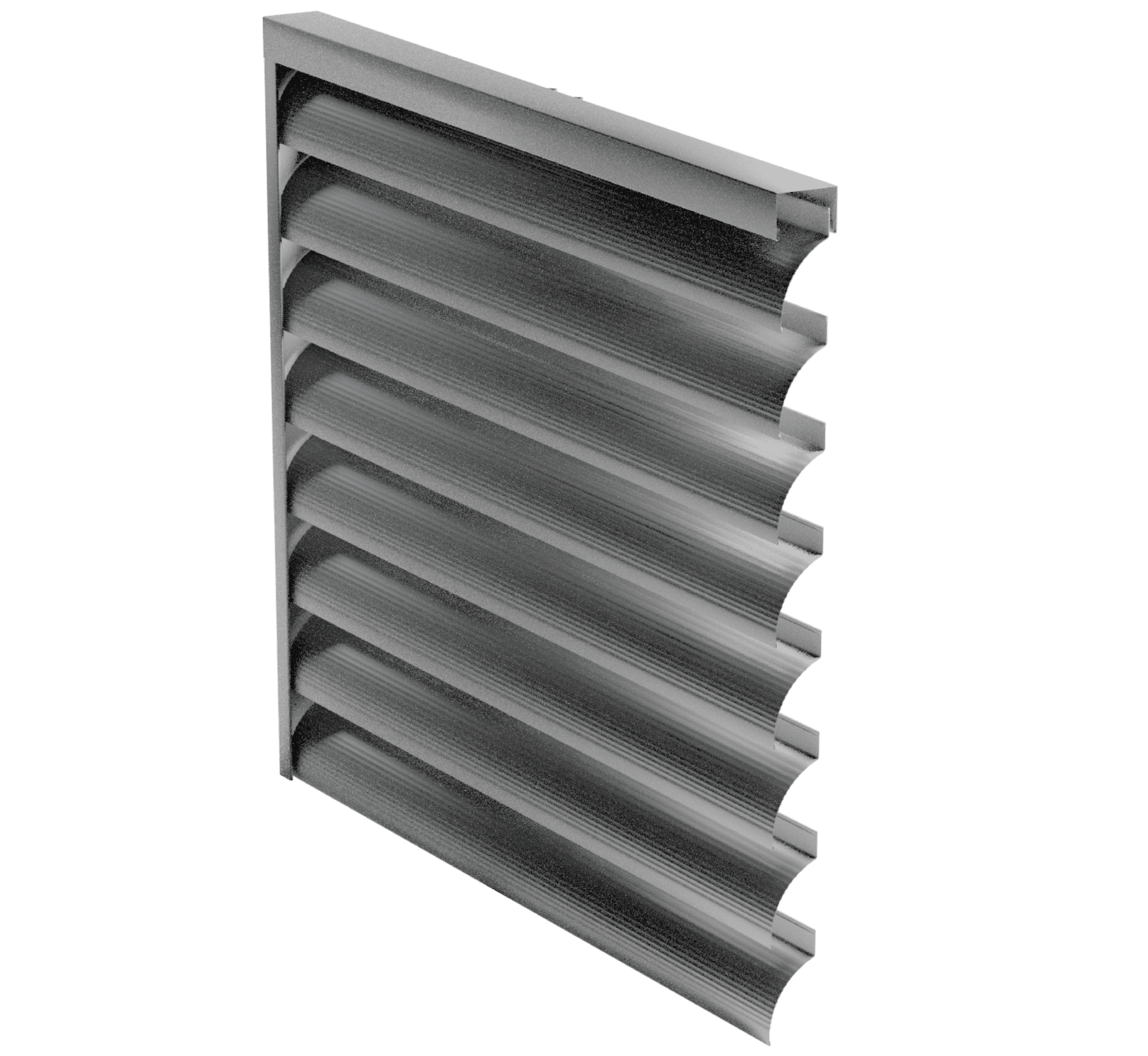 Забор-жалюзи NORDO Round | 0.45мм матовый | в сборе